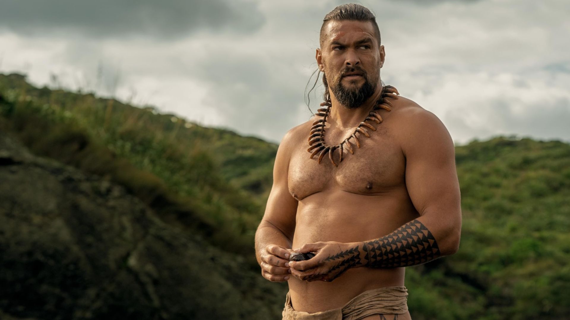Jason Momoa in Chief of War (Image via Apple TV)