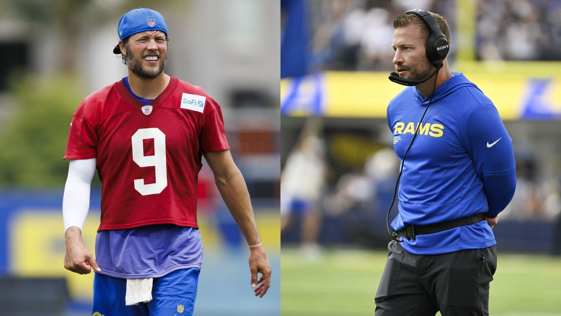 Sean McVay gives the latest update on Matthew Stafford - via Getty/CMS