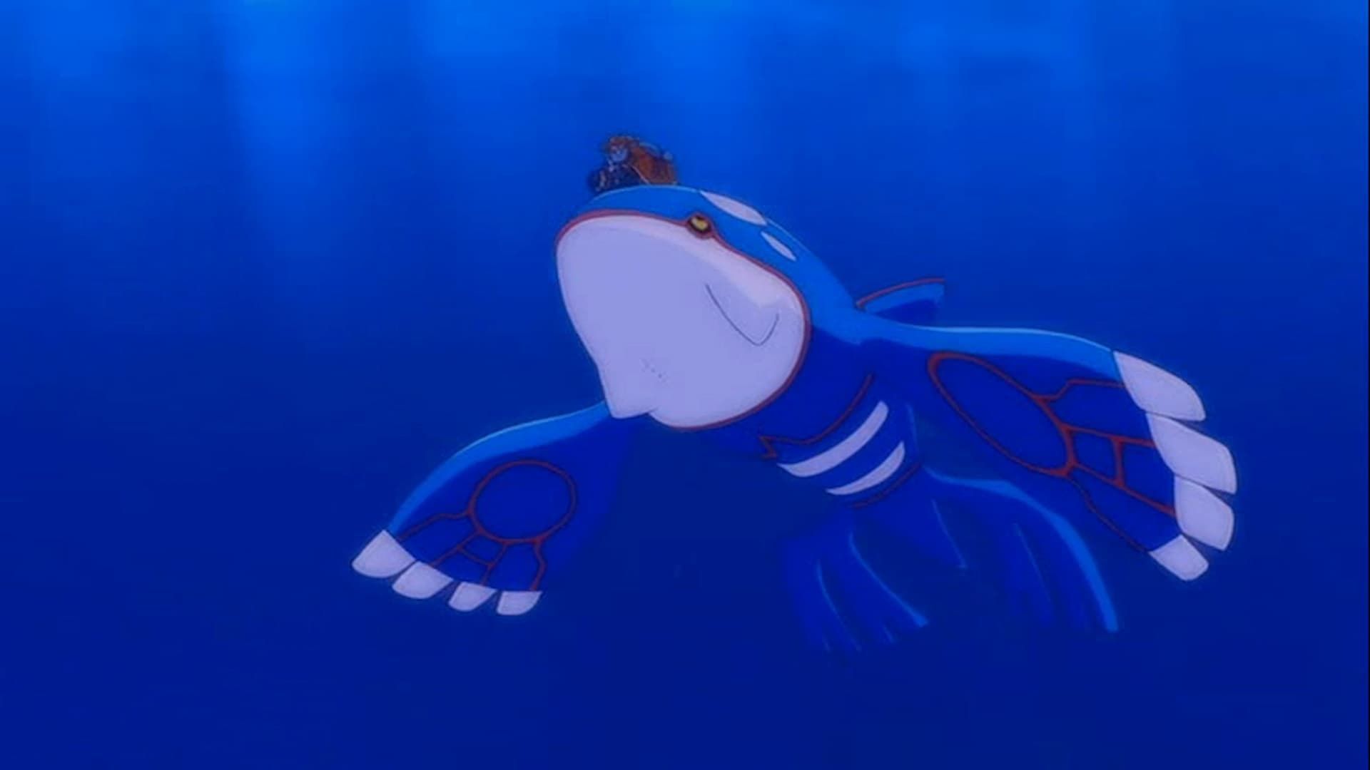 Kyogre as seen in the anime (Image via The Pokemon Company)