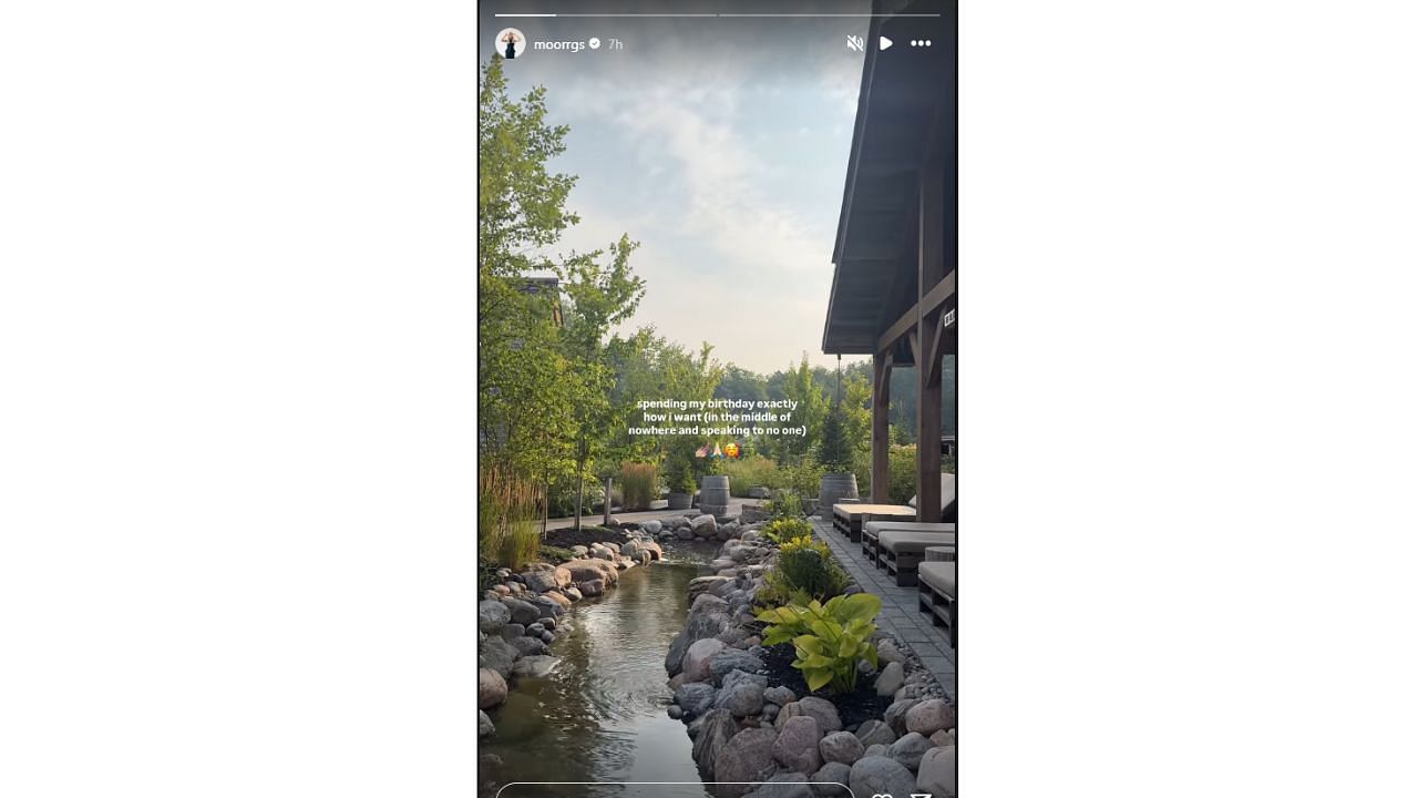 Morgan Riddle's Instagram story