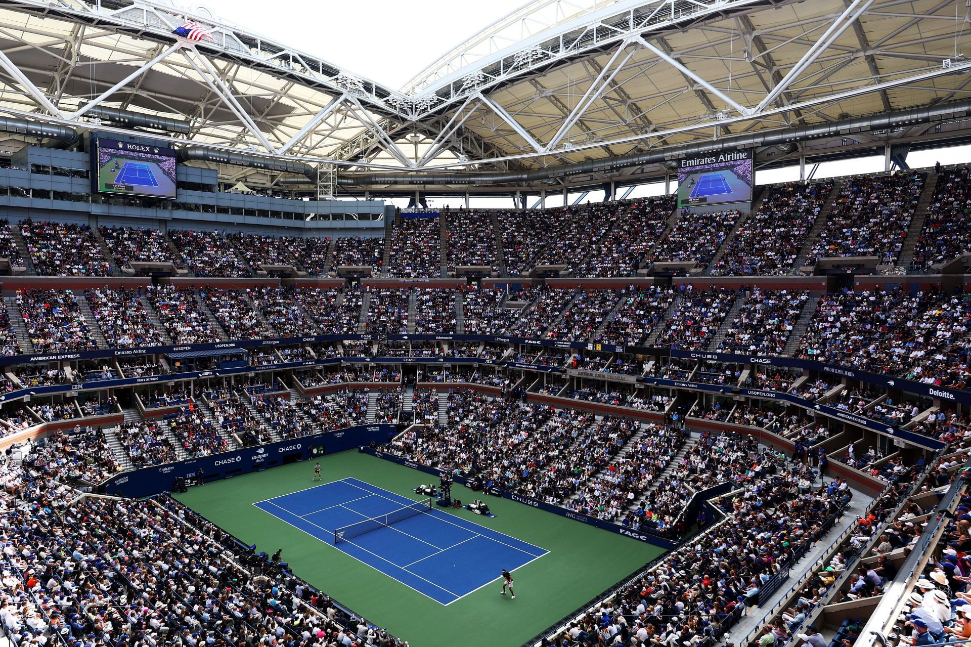 Arthur Ashe Stadium at the US Open. (Photo: Getty)