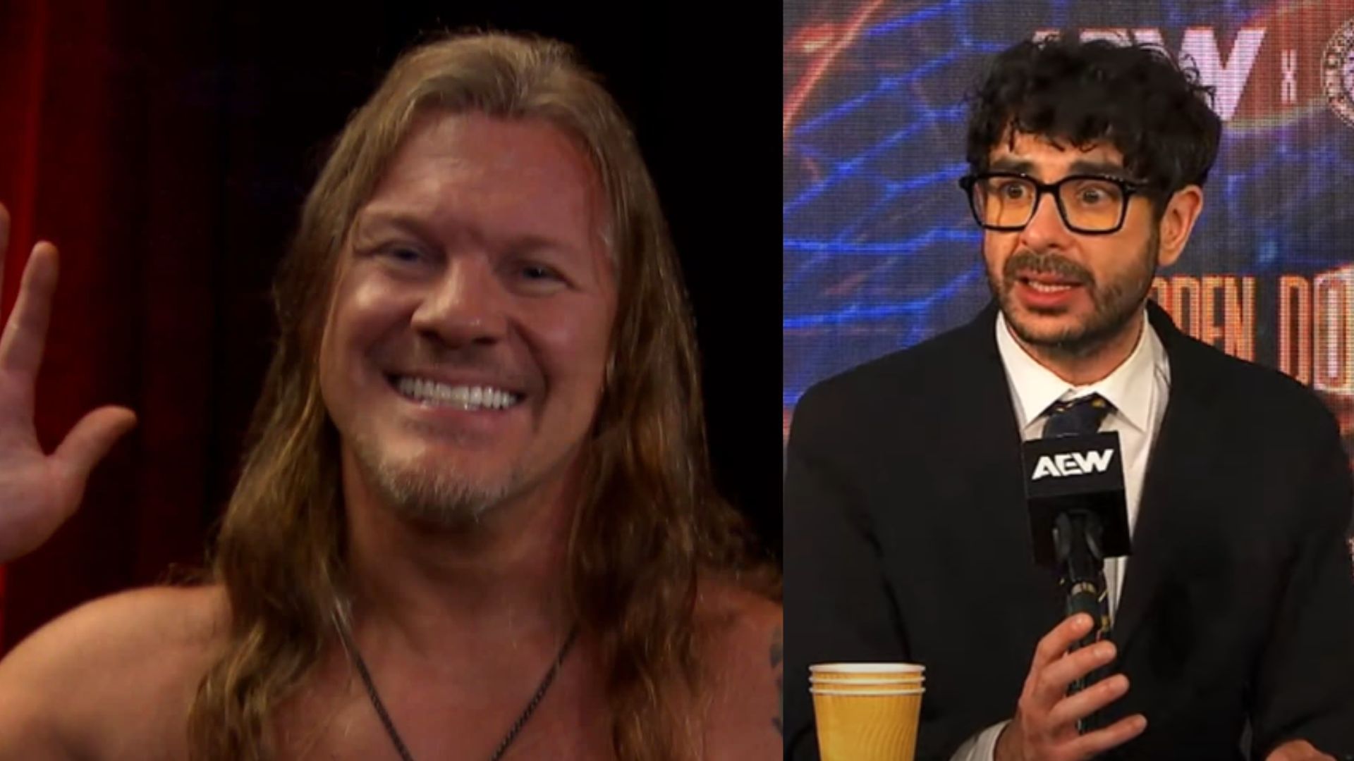 Chris Jericho (left) / Tony Khan (right) [Image Credits: AEW