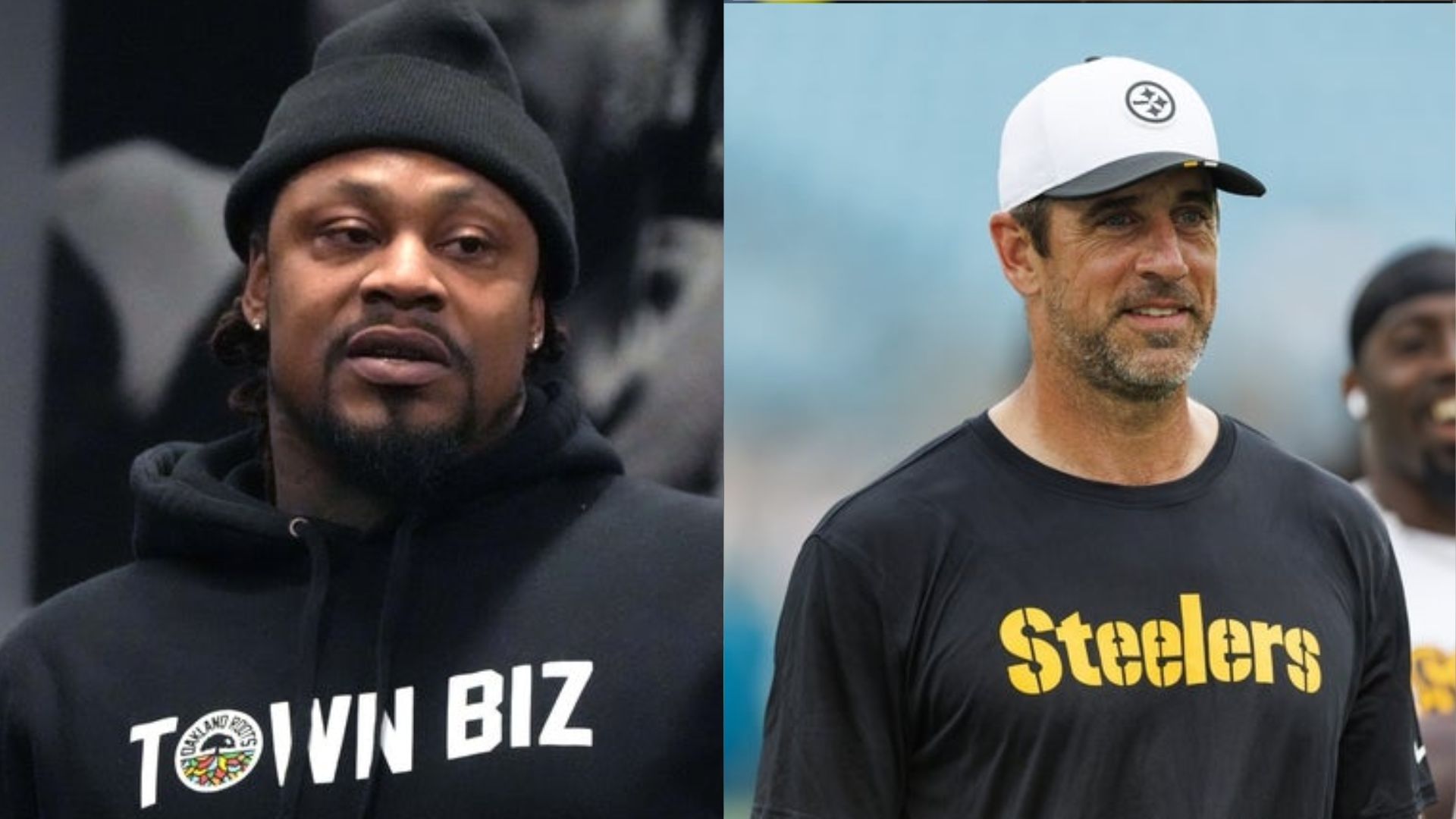 Marshawn Lynch and Aaron Rodgers