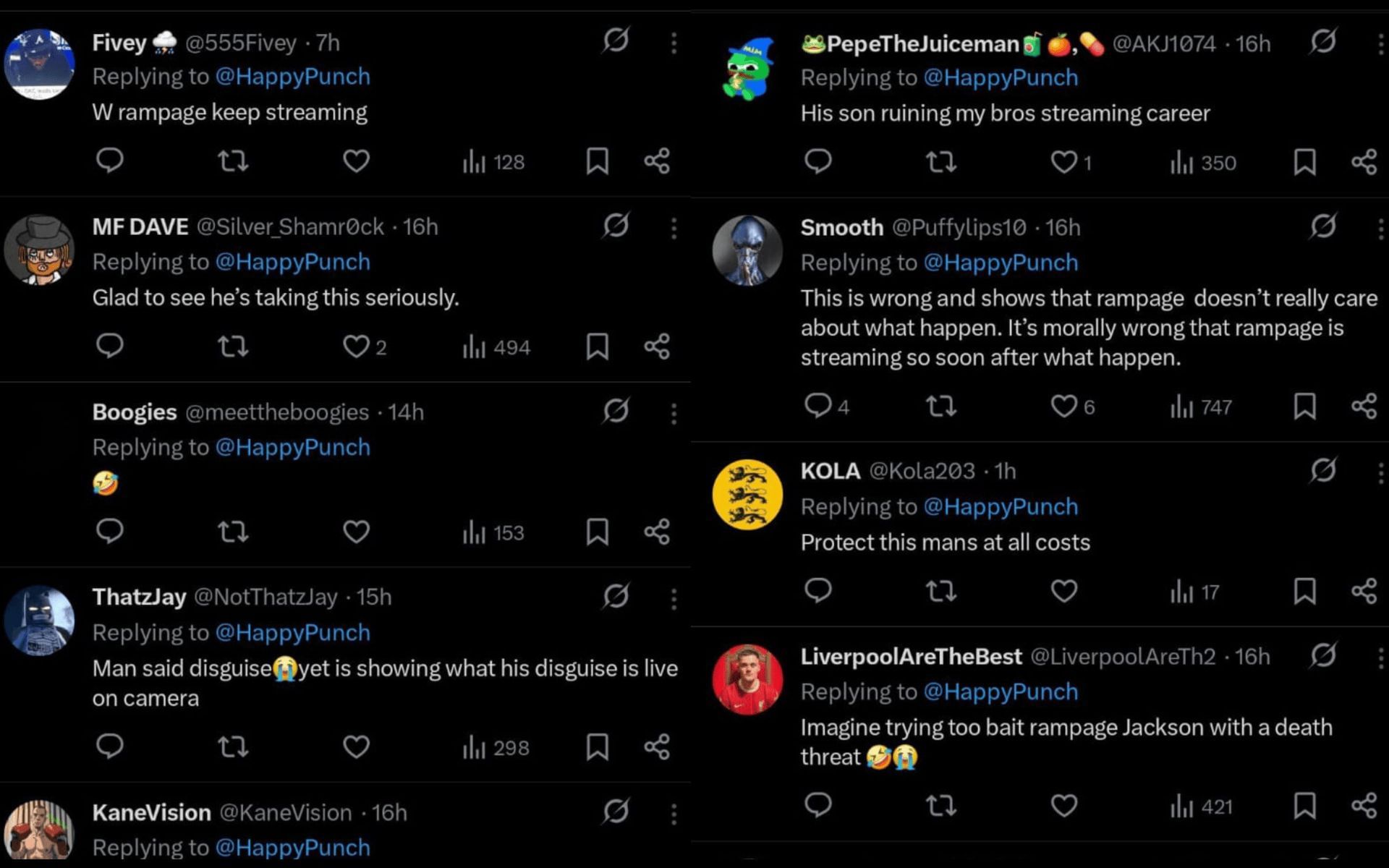 Fans&#039; reaction. [Screenshots courtesy: @HappyPunch on X]