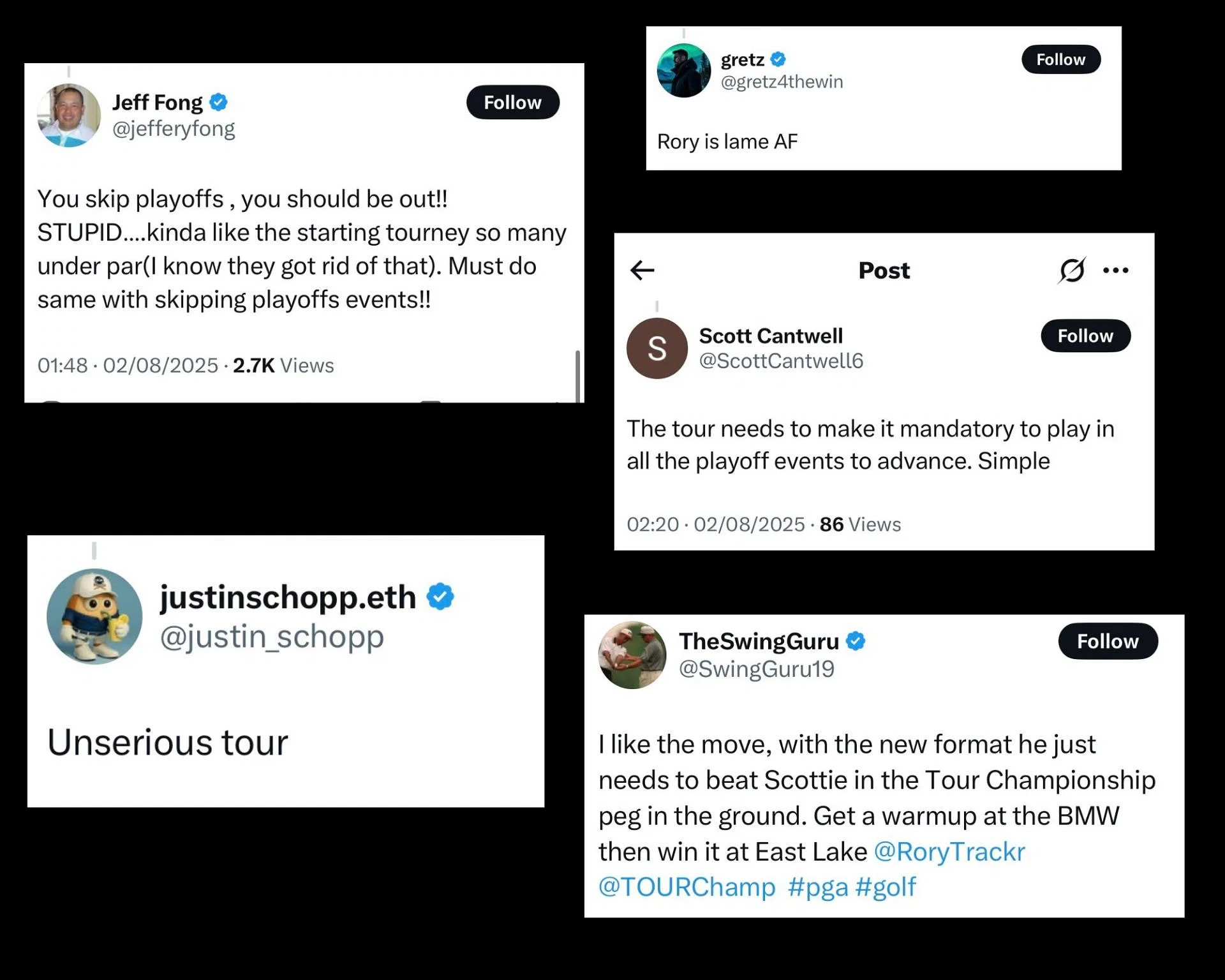 Fans react to Rory McIlroy&#039;s decision to skip the FedExCup St. Jude Championship [Images via X]
