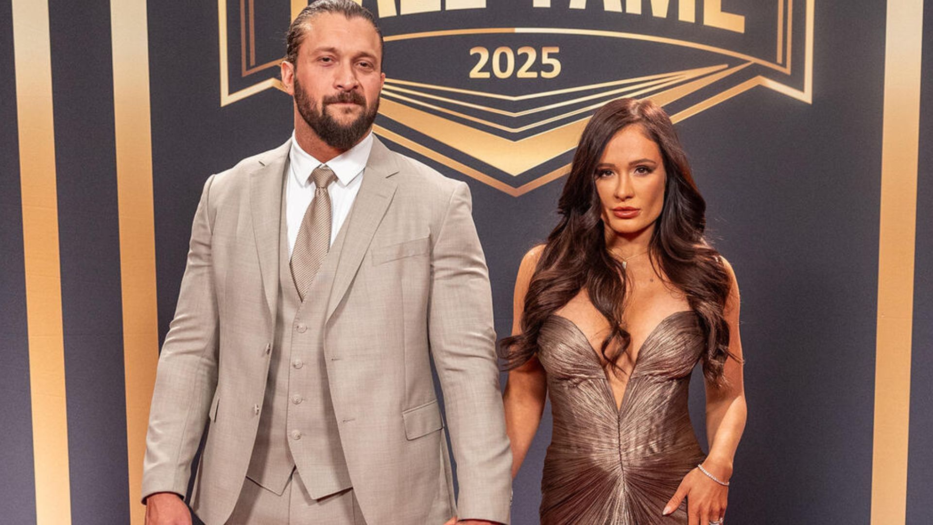 Karrion Kross and Scarlett at WWE Hall of Fame 2025! [Image credit: WWE.com]
