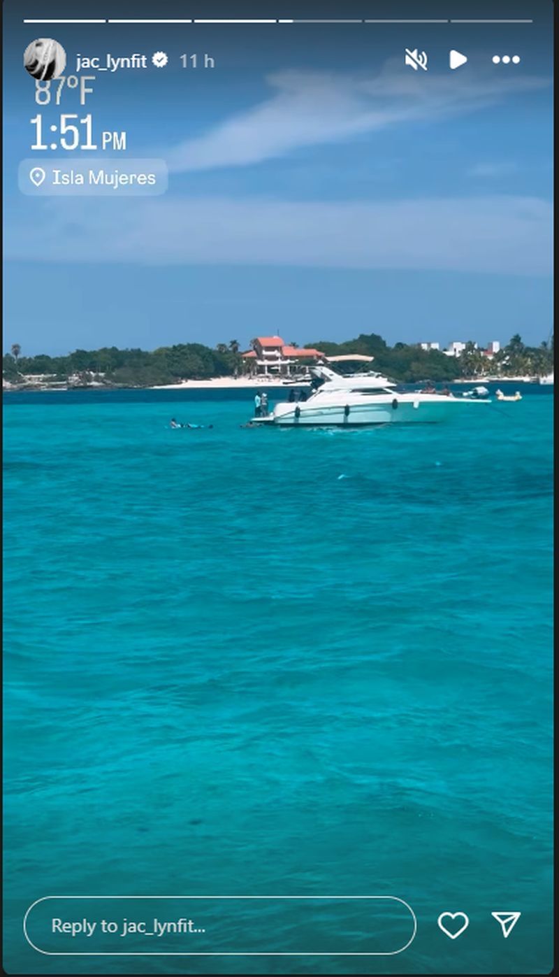 Jaclyn Cordeiro shared her tropical island clip. (Via Instagram)