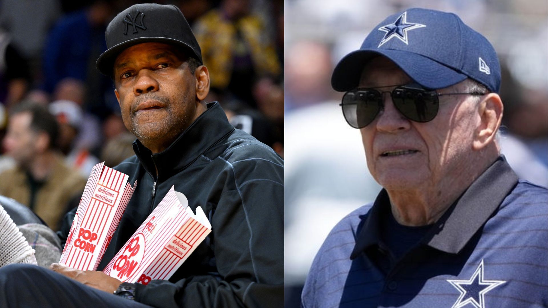 Jerry Jones x Denzel Washington collage