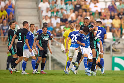 Former Premier League midfielder punched by ex-Manchester City star as players who traded major blows in brawl during Betis vs Como revealed