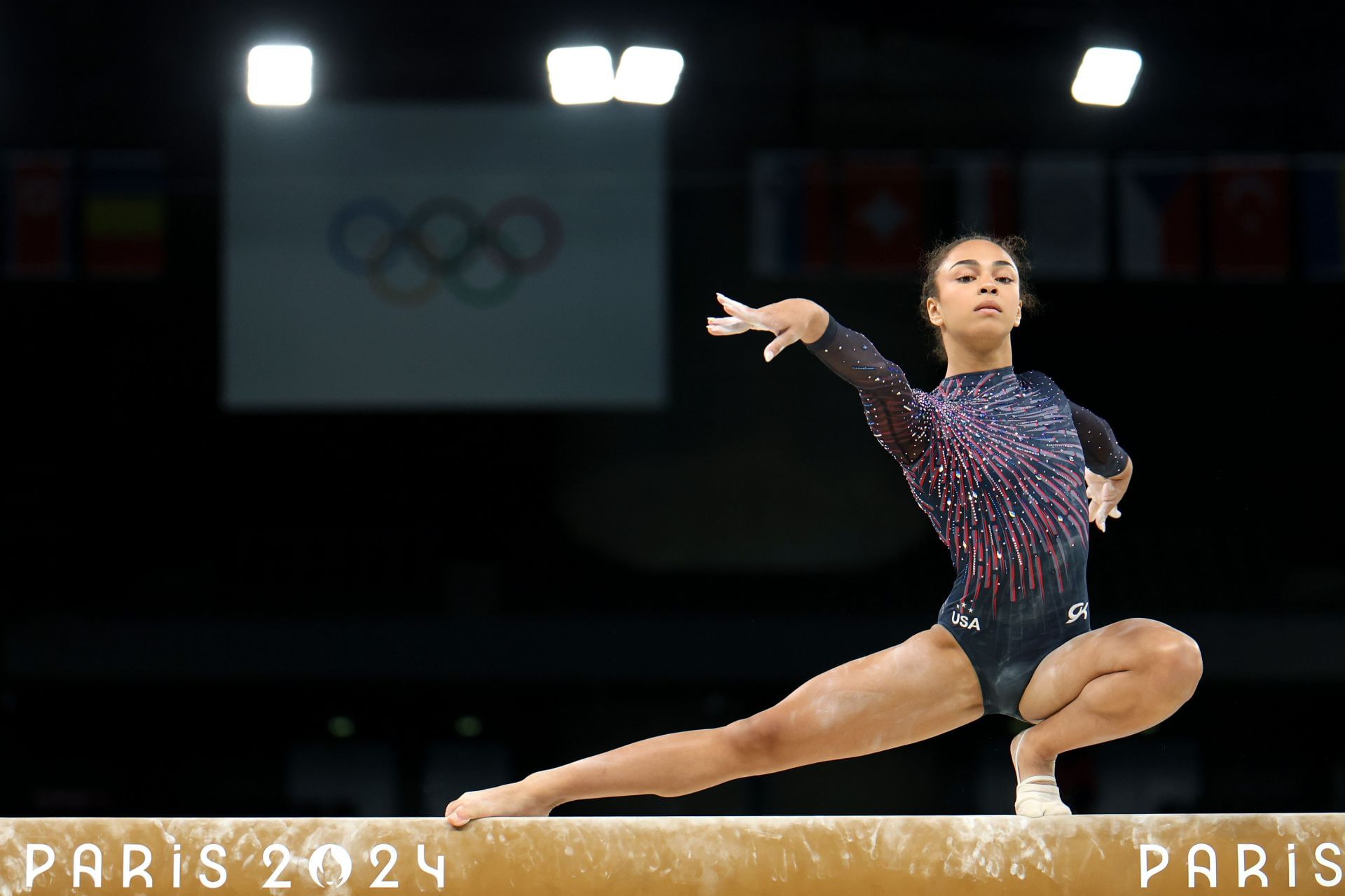 Hezly Rivera at the Paris Olympics. (Photo by Elsa/Getty Images)