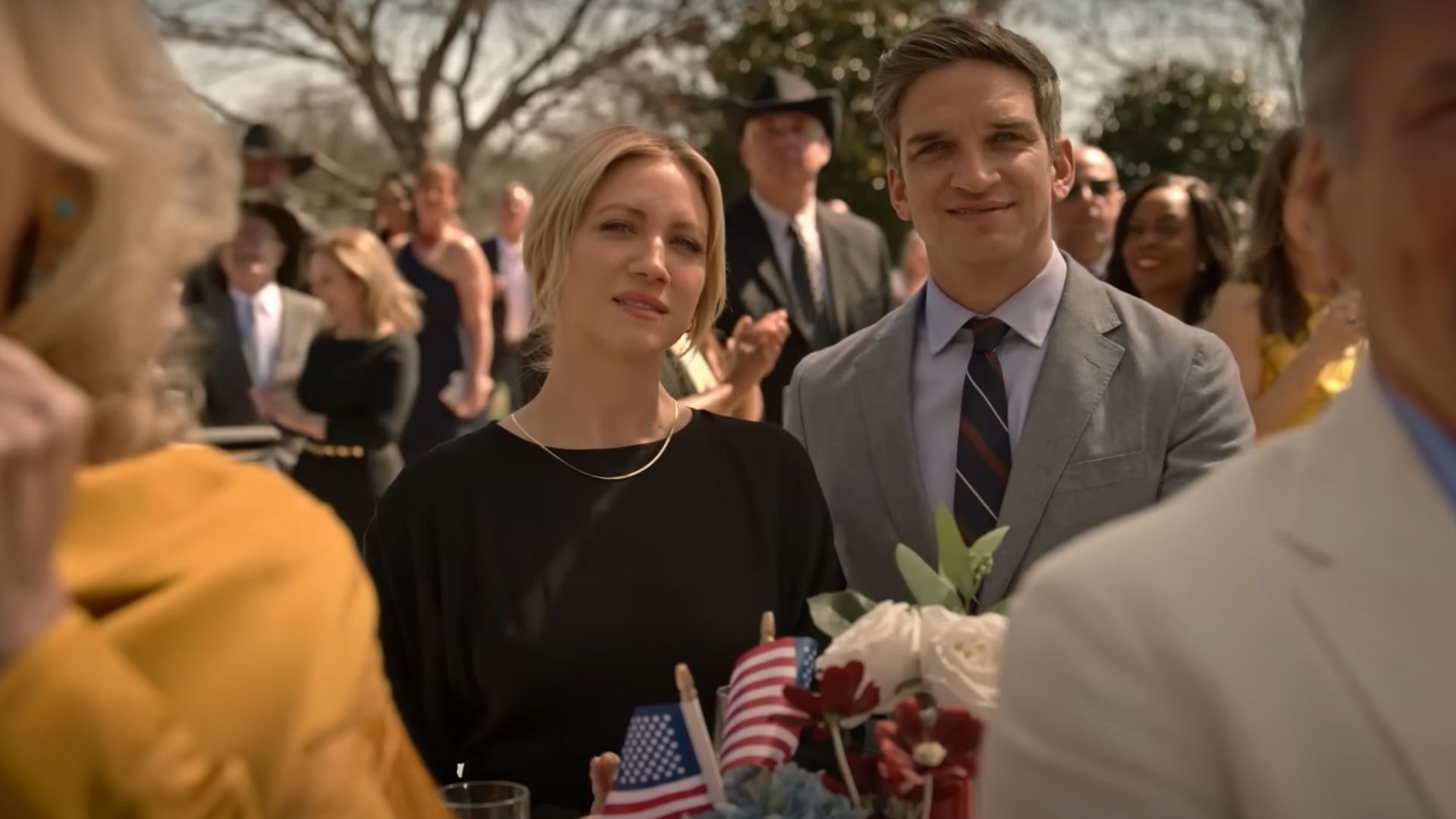A still from The Hunting Wives (Image via YouTube/@LionsgateTelevision)