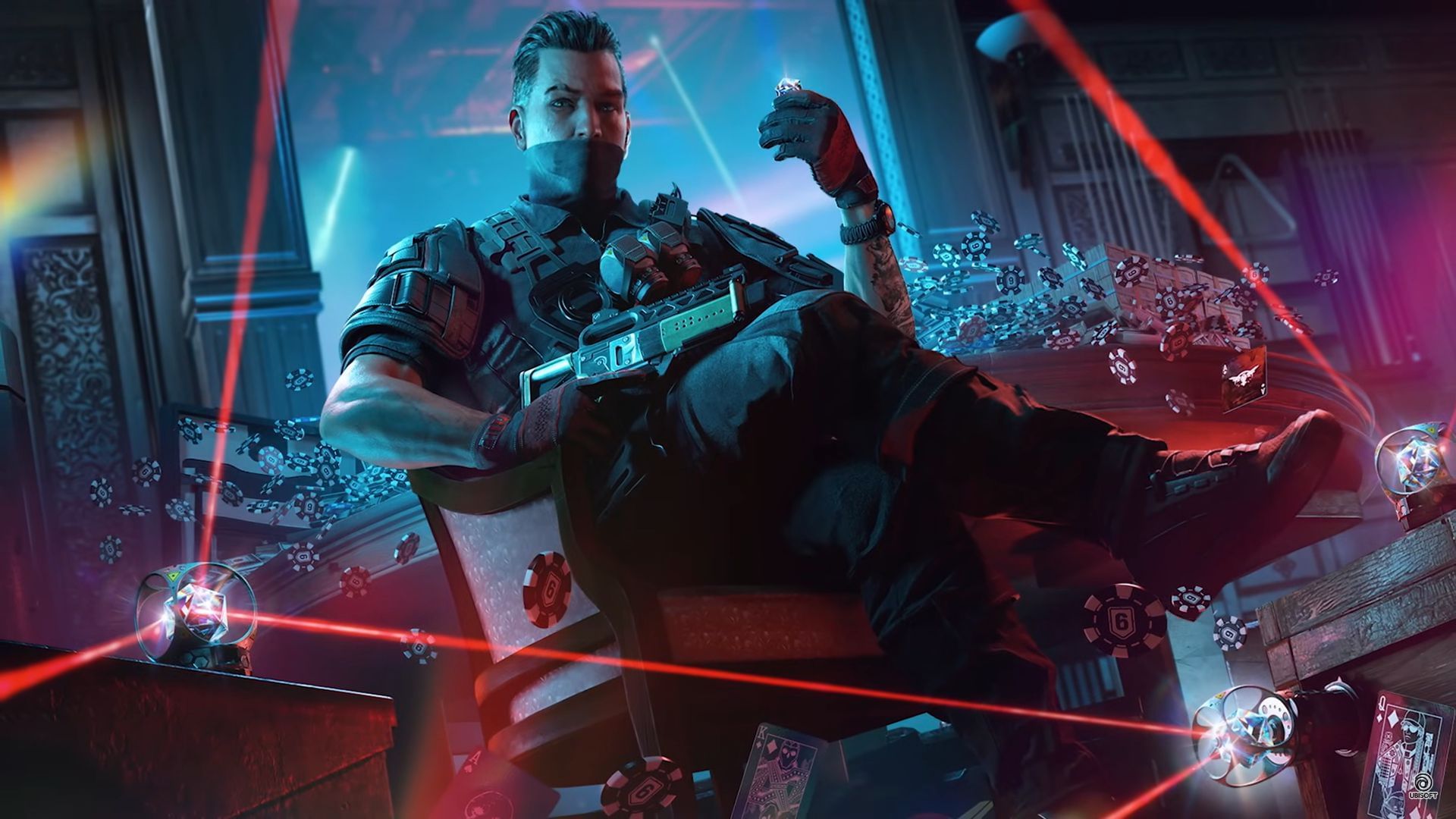 Denari key art in rainbow six siege x operation high stakes.
