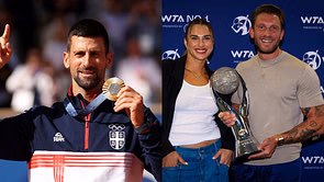 "Boom" - Aryna Sabalenka's boyfriend Georgios Frangulis reacts to Novak Djokovic’s striking Six Kings Slam poster