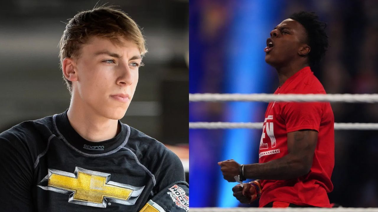 Carson Hocevar (left) and IShowSpeed (right). Source: IMAGN