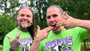 Former AEW champion spotted with Jeff and Matt Hardy