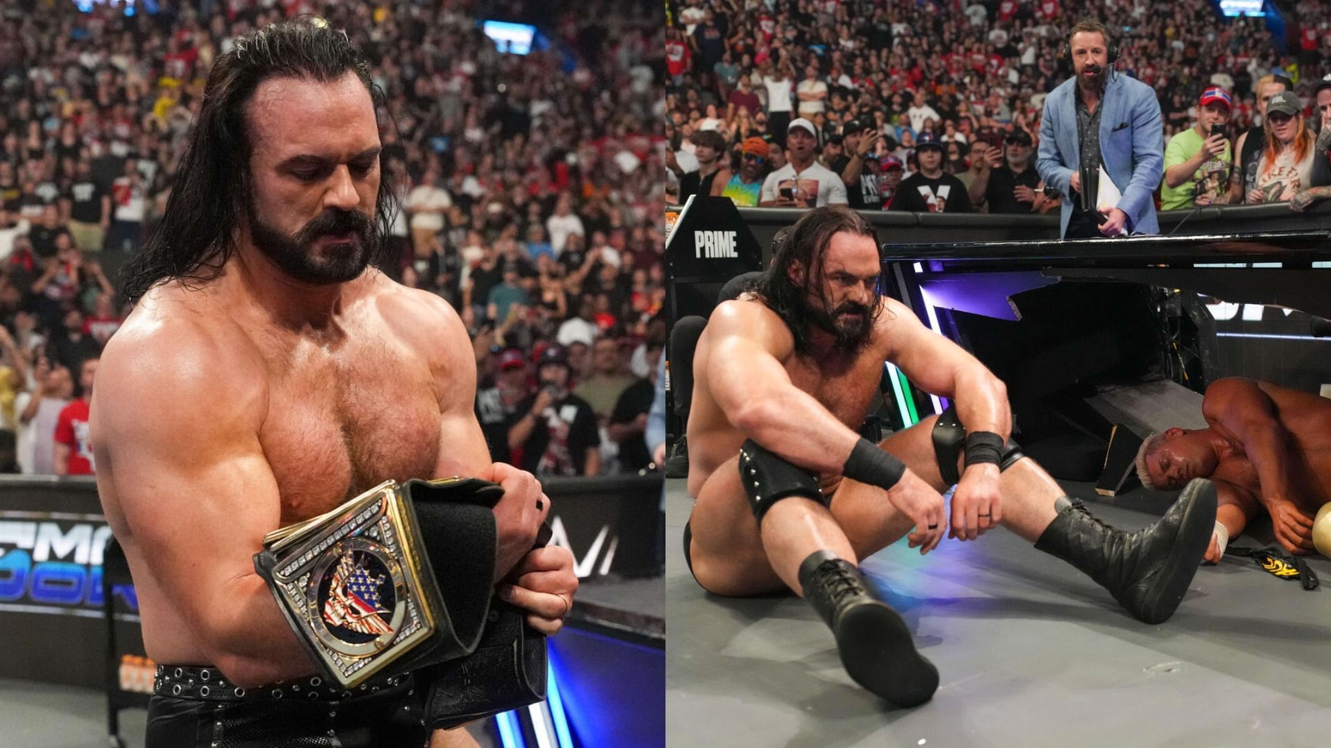 McIntyre attacked Rhodes on SmackDown. [Image credits: WWE.com]