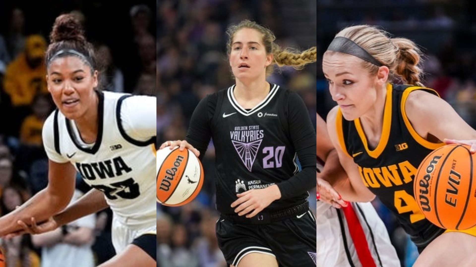 "Love you so much sexy lady": Iowa hoopers Jada Gyamfi & Kylie Feuerbach gush over Valkyries star Kate Martin's "chill" snaps