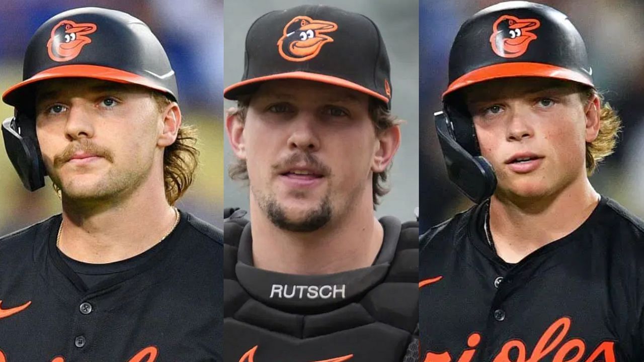 (Left to Right) Gunnar Henderson, Adley Rutschman, Jackson Holliday (Images from - Getty)
