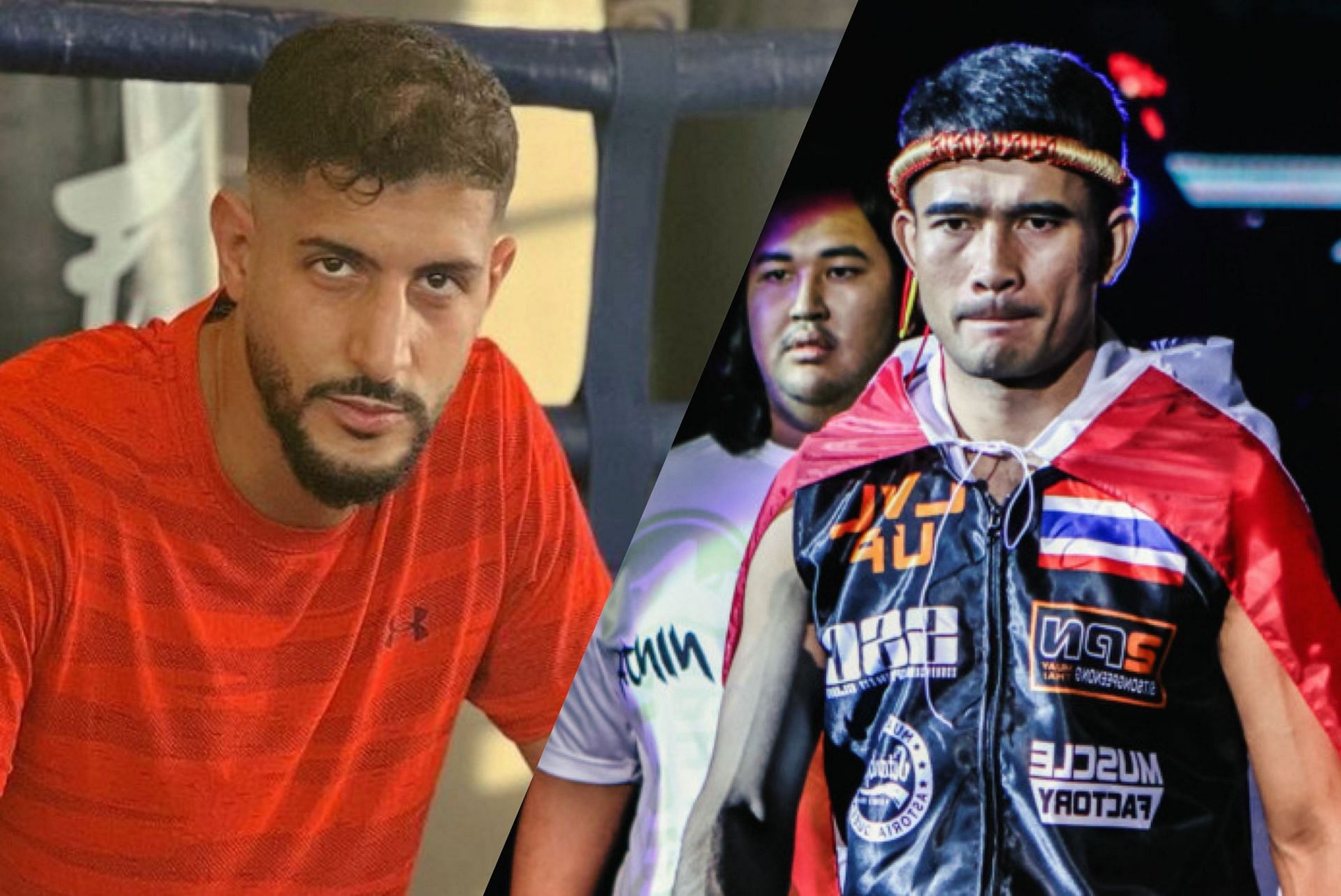 Youssef Assouik (left) and Rungrawee Sitsongpeenong. [Images courtesy from ONE Championship]