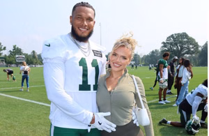 "We could've known at Week 10": Jermaine Johnson’s fiancée Hannah Brooke drops "bumpalicious" selfie while crying over "baby bean's" gender reveal