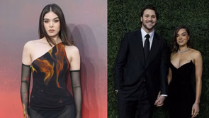 Josh Allen’s wife Hailee Steinfeld poses in bubblegum pink swimsuit for latest cover of Beau Society