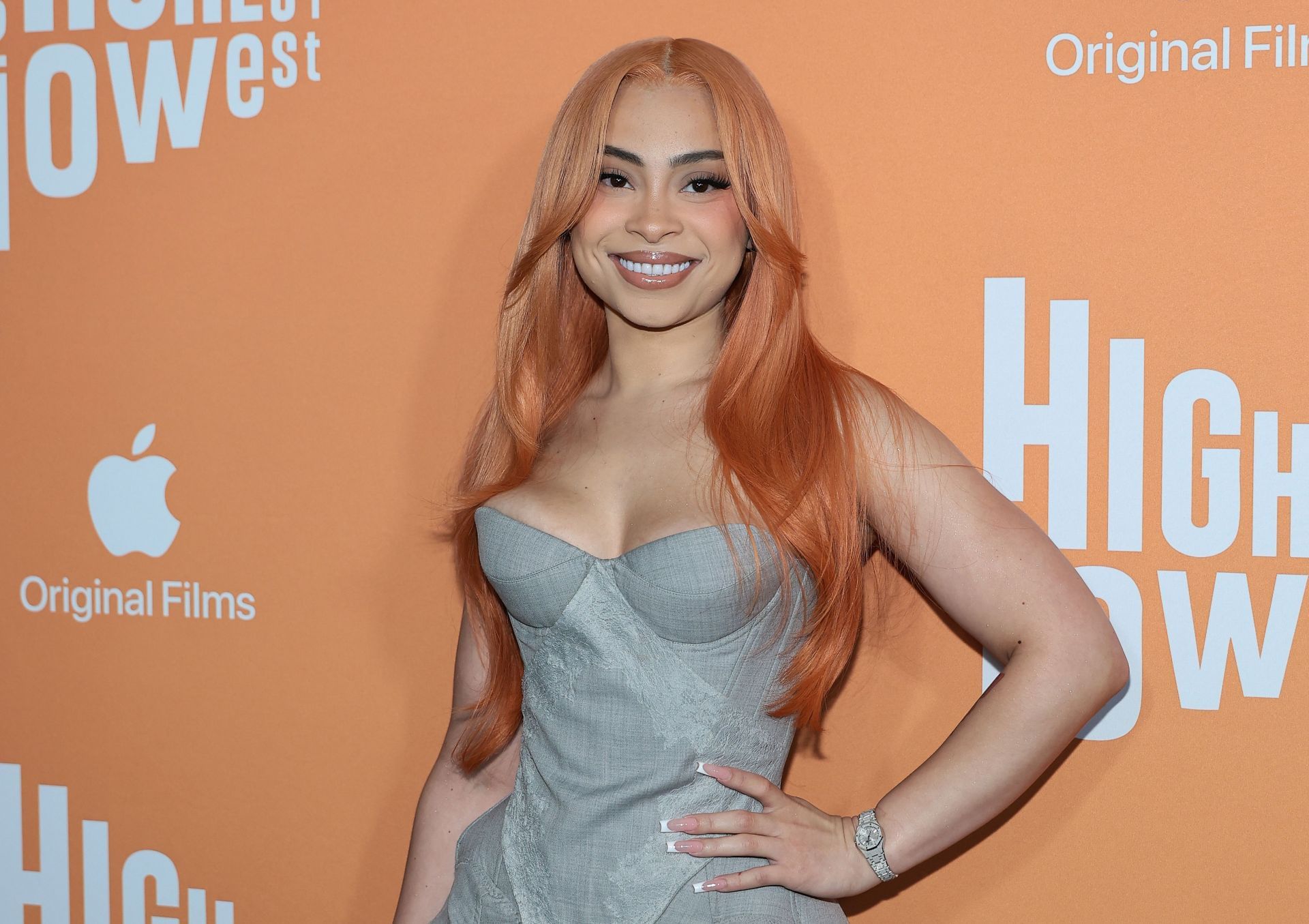  Ice Spice attends the &quot;Highest 2 Lowest&quot; New York Premiere at Brooklyn Academy of Music (Photo by Dimitrios Kambouris/Getty Images)