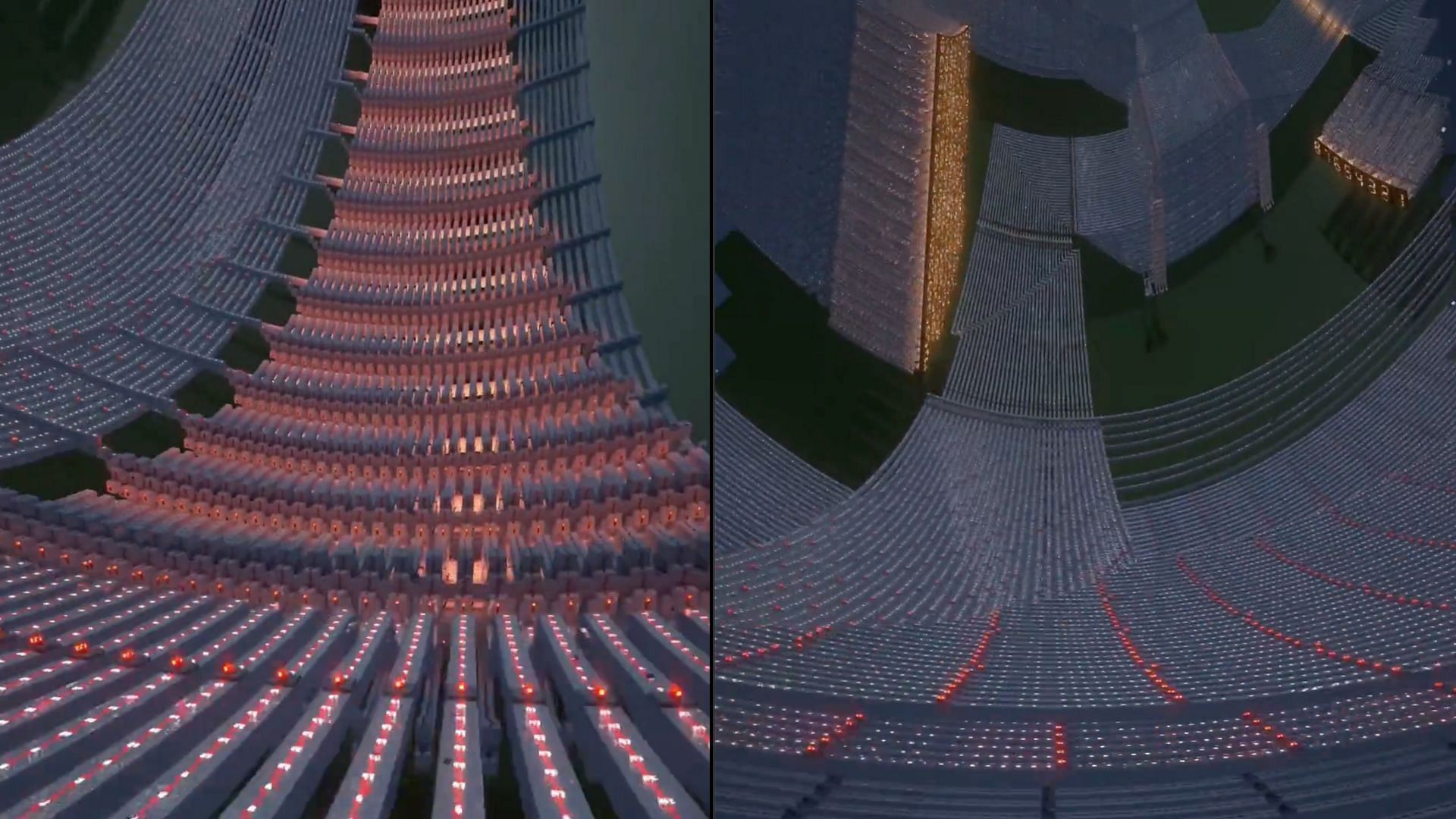 The complicated computer circuit made in Minecraft (Image via Reddit/Past_Coconut_4473 || Mojang Studios)