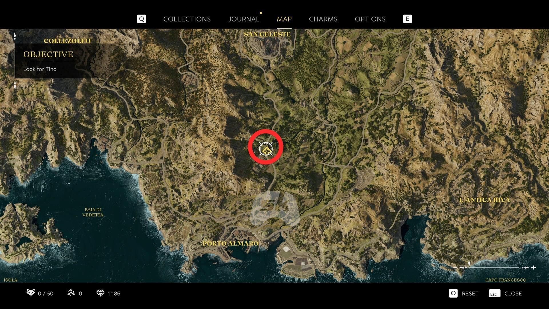 Lookout&#039;s location on the map (Image via Sportskeeda Gaming // 2K)