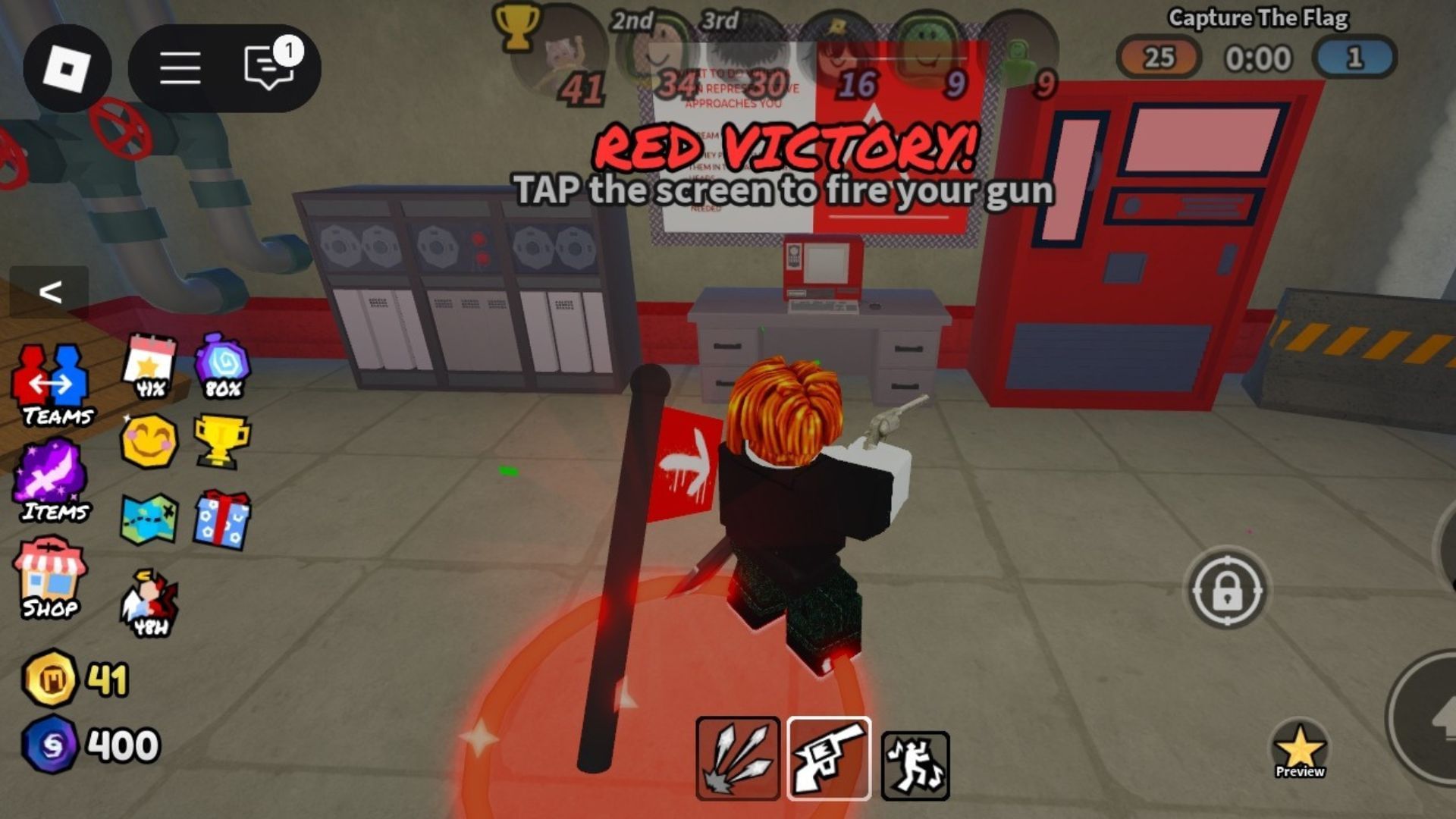 The win screen in Sharp (Image via Roblox)