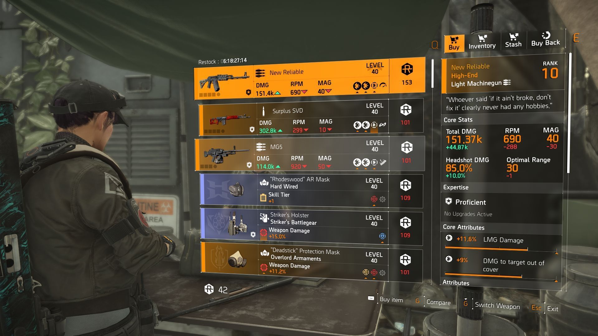 The Division 2 vendor at DZ East (Image via SK Gaming || Ubisoft)