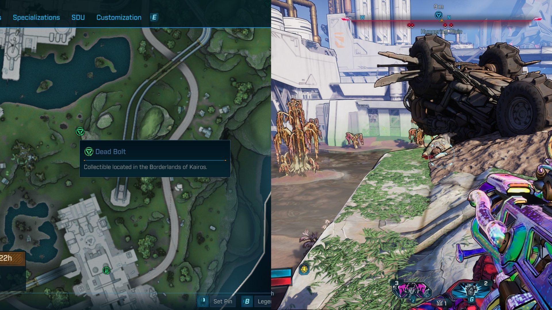 Find the Dead Bolt on top of the hill (Image via 2K)