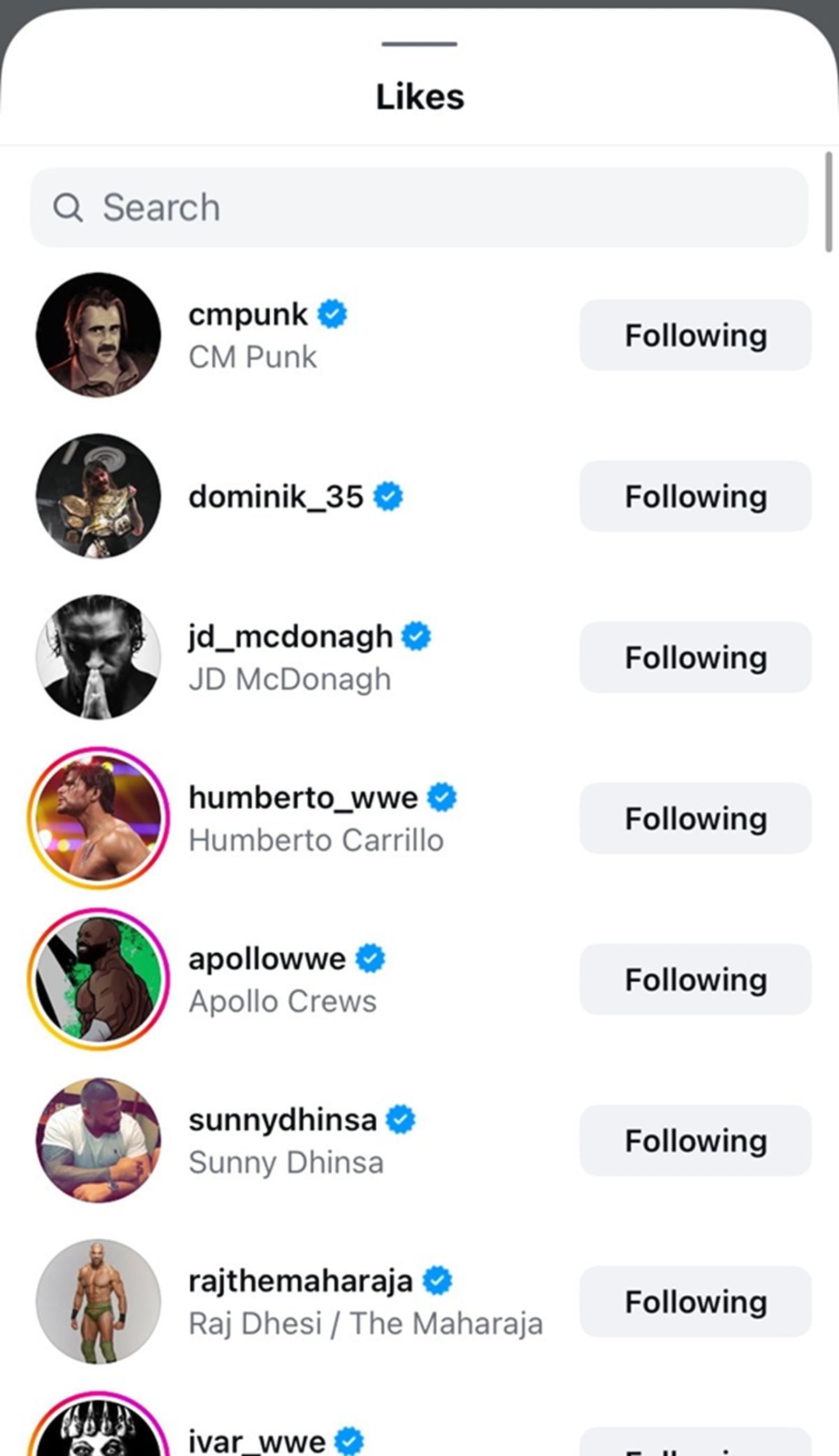 He has a number of friends in WWE [Image credit: Instagram.com]