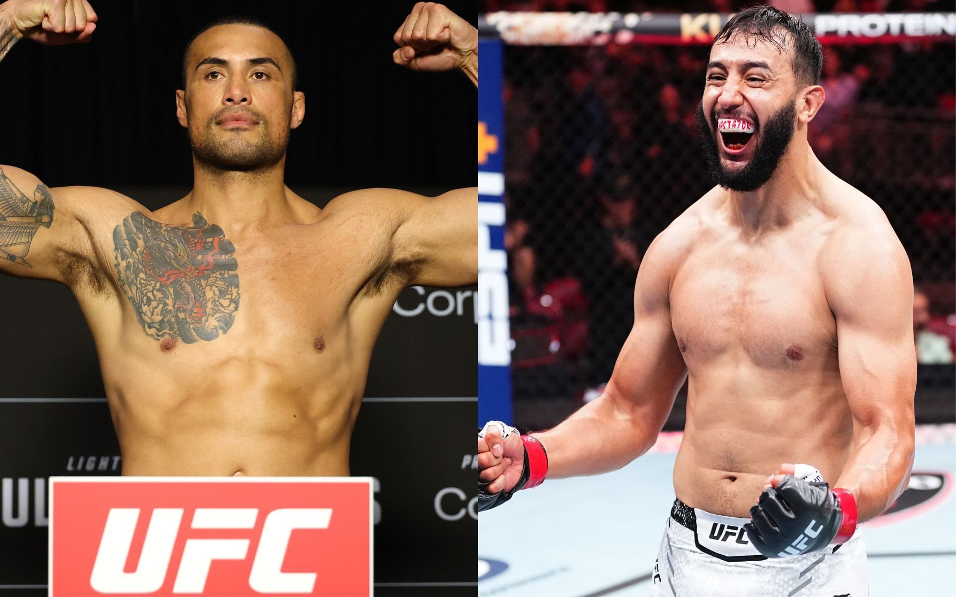 Carlos Ulberg (left) and Dominick Reyes (right) is in for consequential light heavyweight clash. [Images courtesy: Getty Images] 