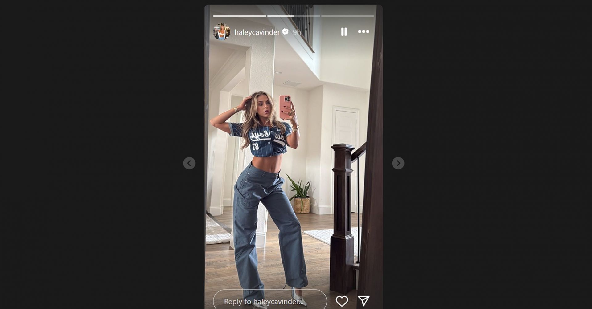 Jake Ferguson&rsquo;s fianc&eacute;e Haley Cavinder shows off custom Cowboys /@haleycavinder