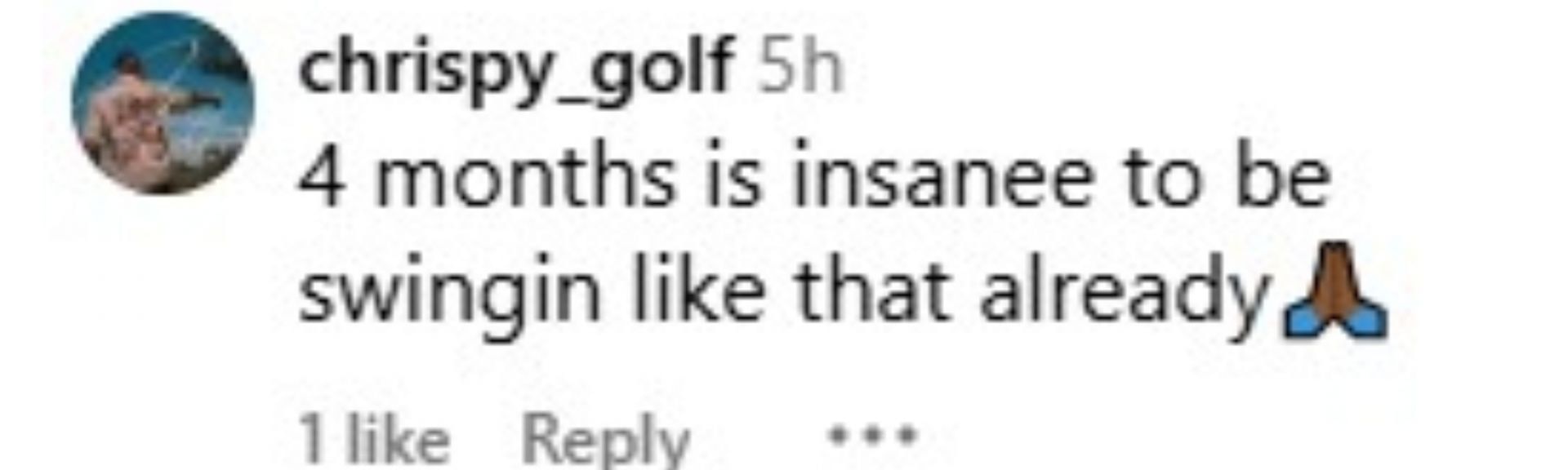 Fans react to Bronny&#039;s elite golf swing.