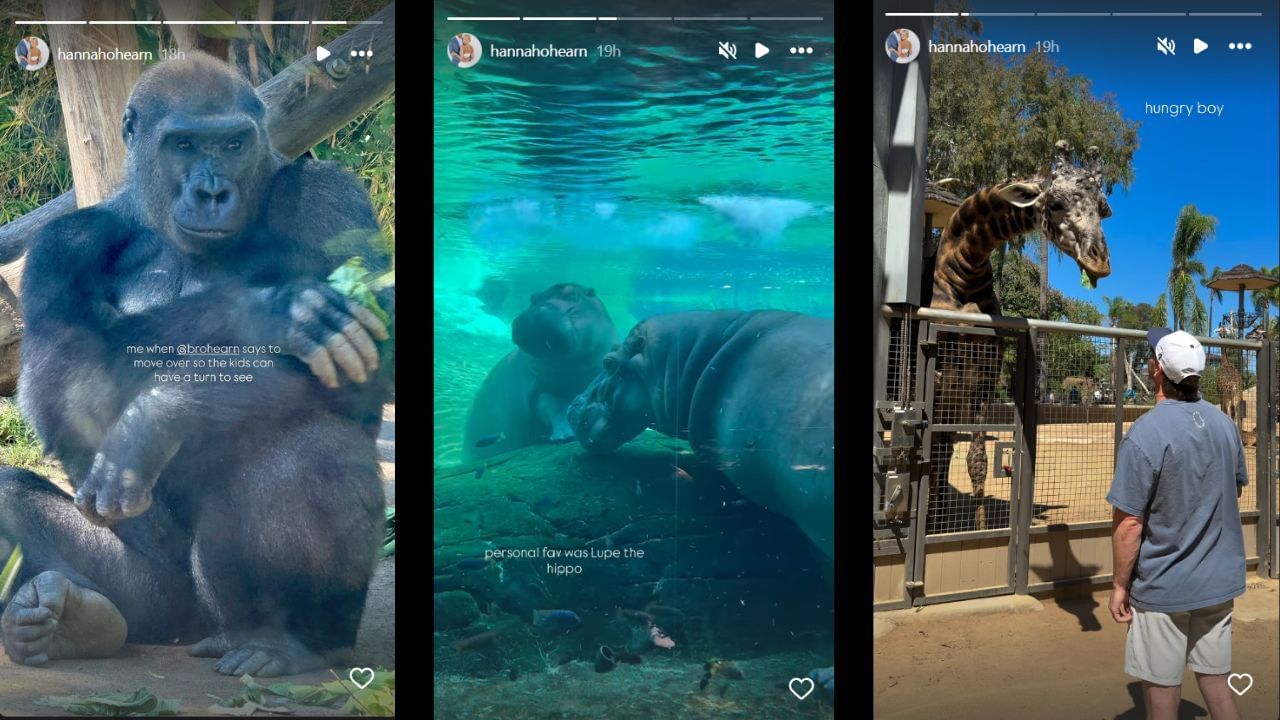 Screenshots of Hannah O&#039;Hearn&#039;s Instagram Stories (Images from - Instagram.com/@hannahohearn IG Stories)