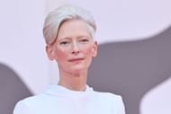 Swinton at the 82nd Venice International Film Festival (Image via Getty)
