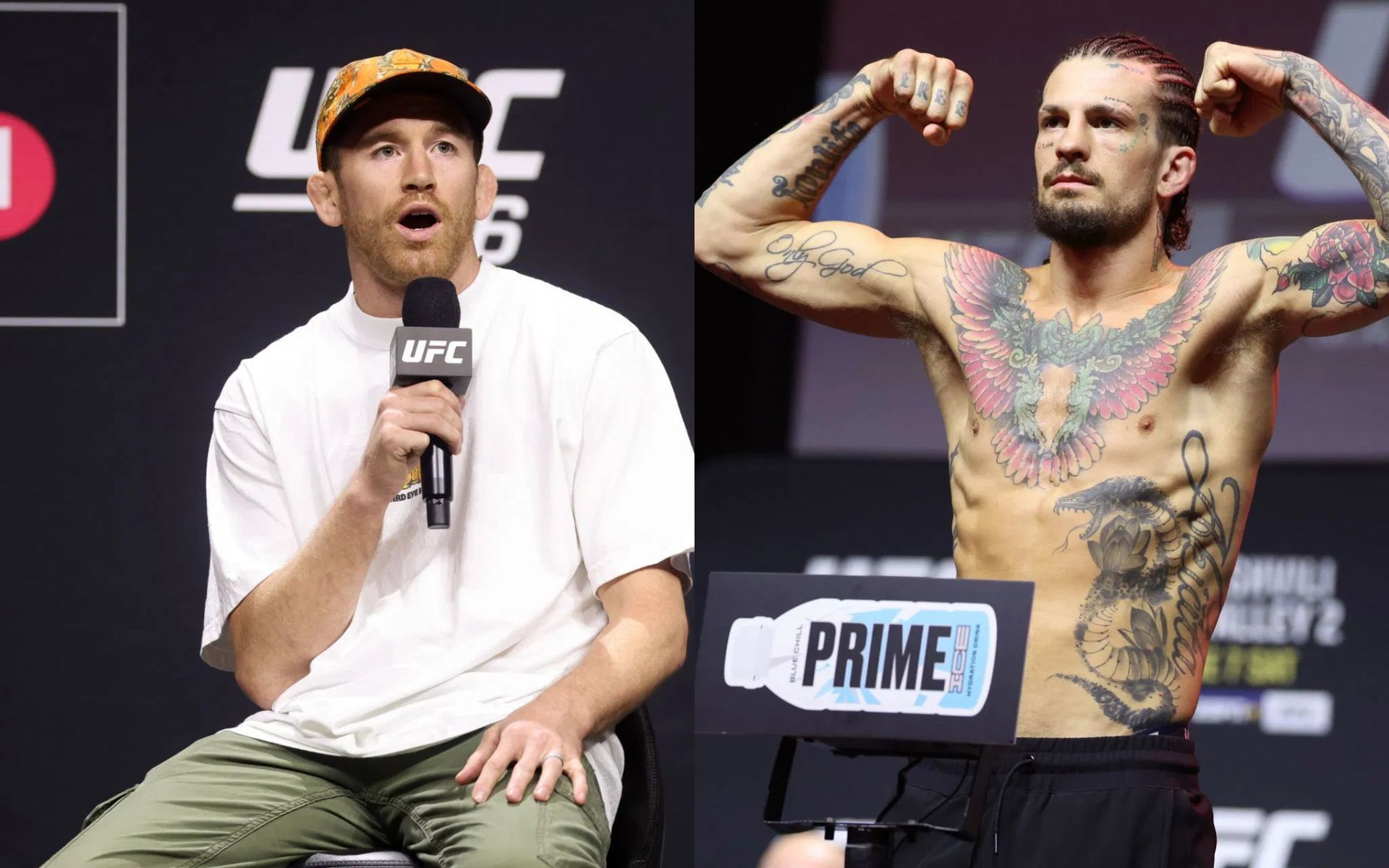 Cory Sandhagen (left) talks about a potential fight with Sean O
