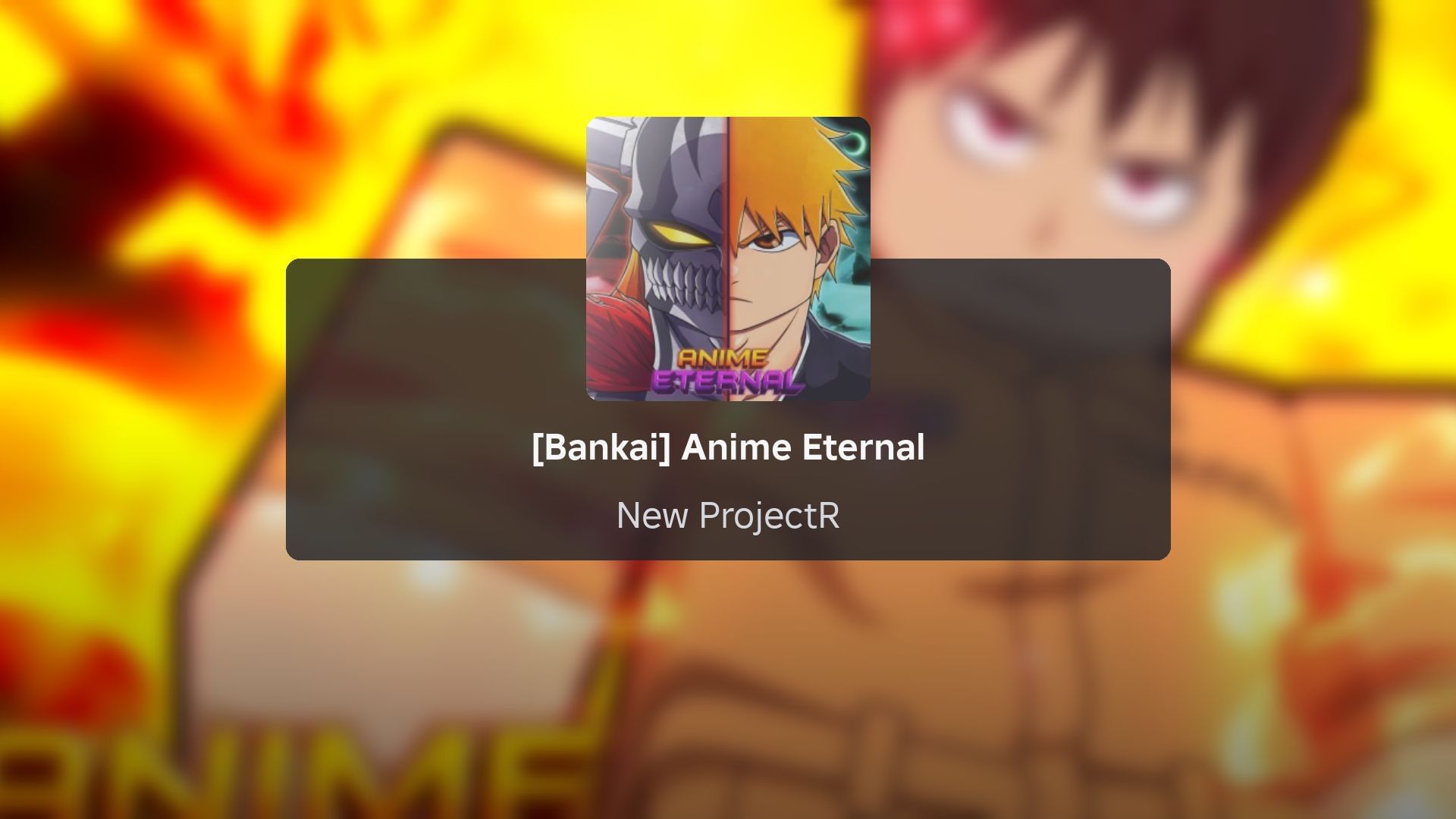 Anime Eternal game banner (Image via Roblox)