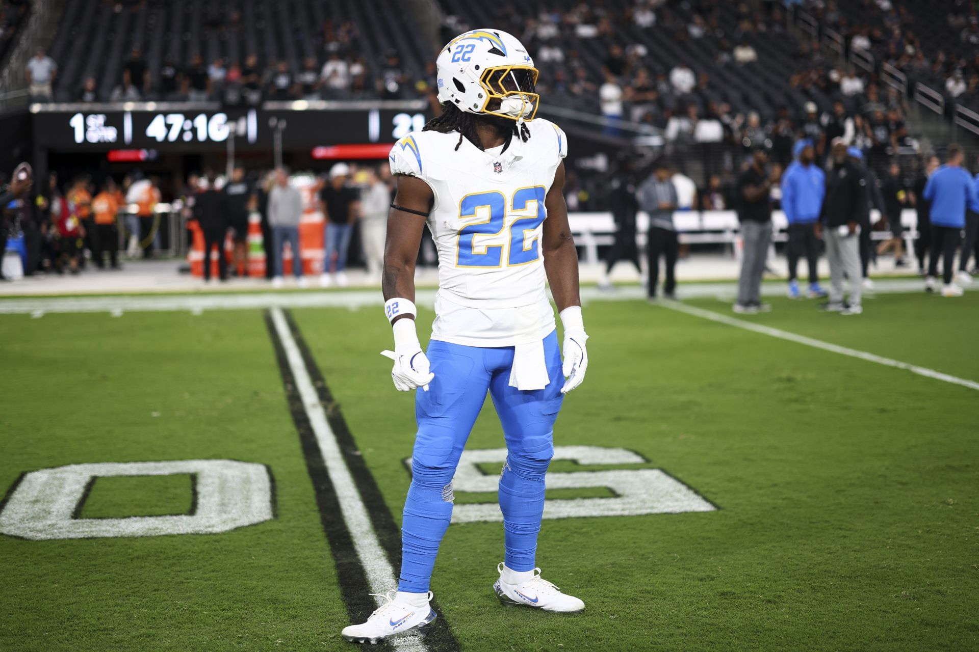 Najee Harris at Los Angeles Chargers v Las Vegas Raiders - NFL 2025 - Source: Getty