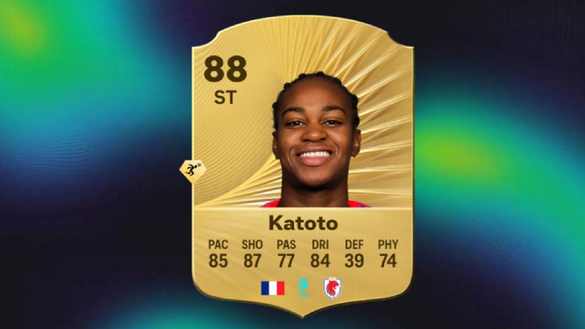 Katoto is the third striker on the list of the best Press Proven players in EA FC 26 (Image via EA Sports)