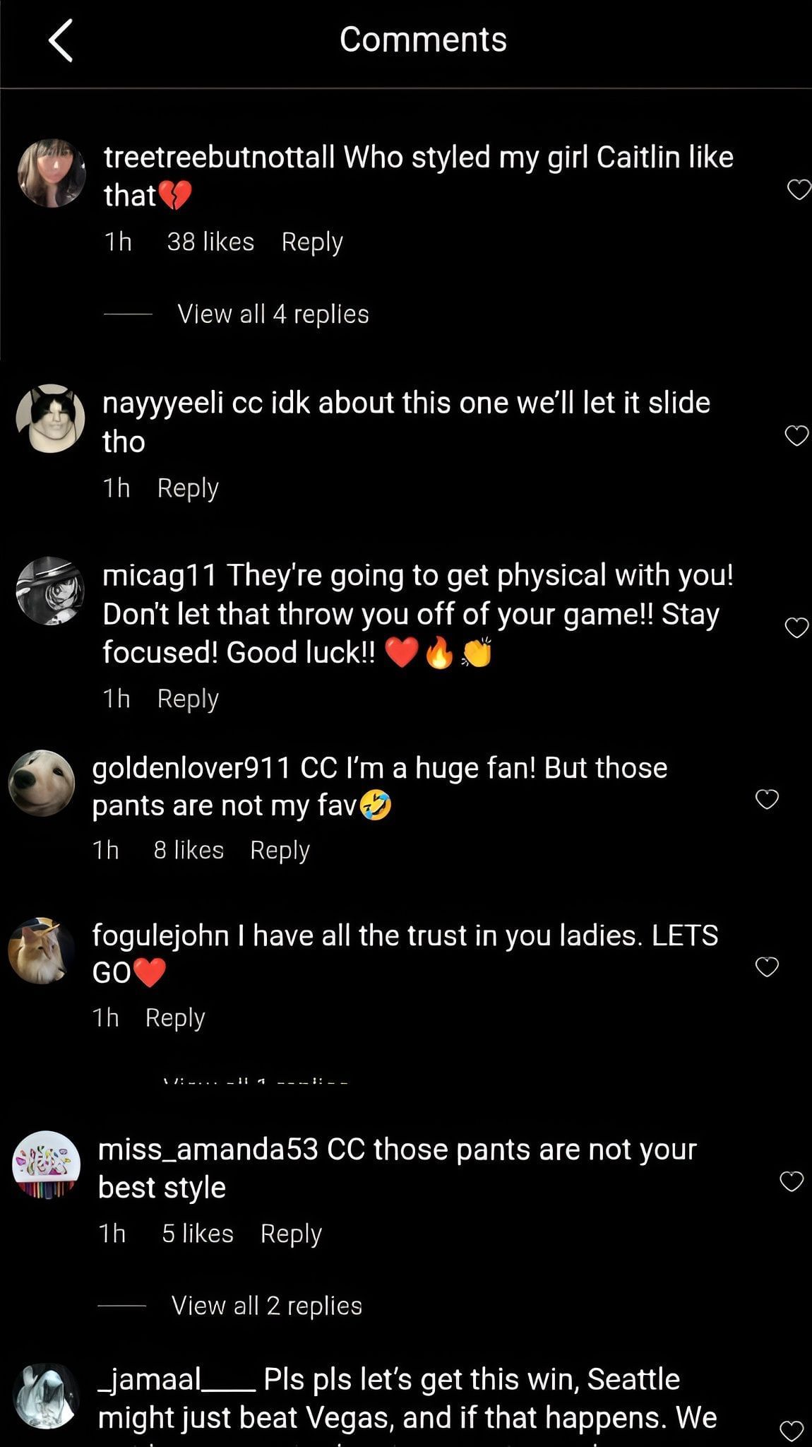 Comments on the post