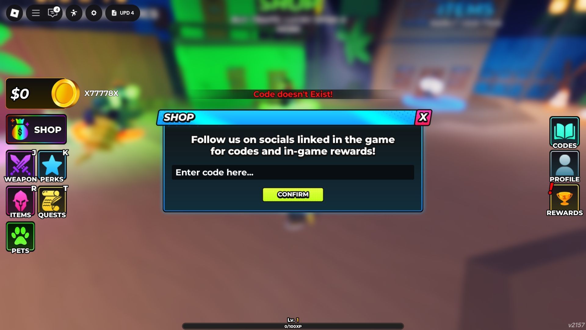 Troubleshooting codes for Hunty Zombie (Image via Roblox)