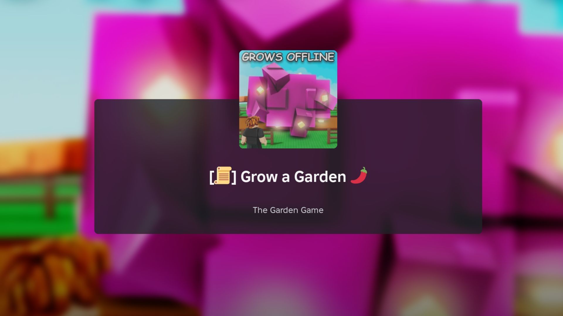 Grow a Garden Fall Market loading screen
