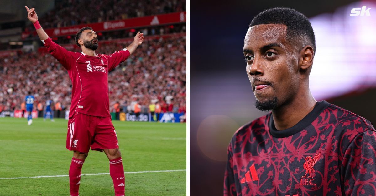 Mohamed Salah and Alexander Isak