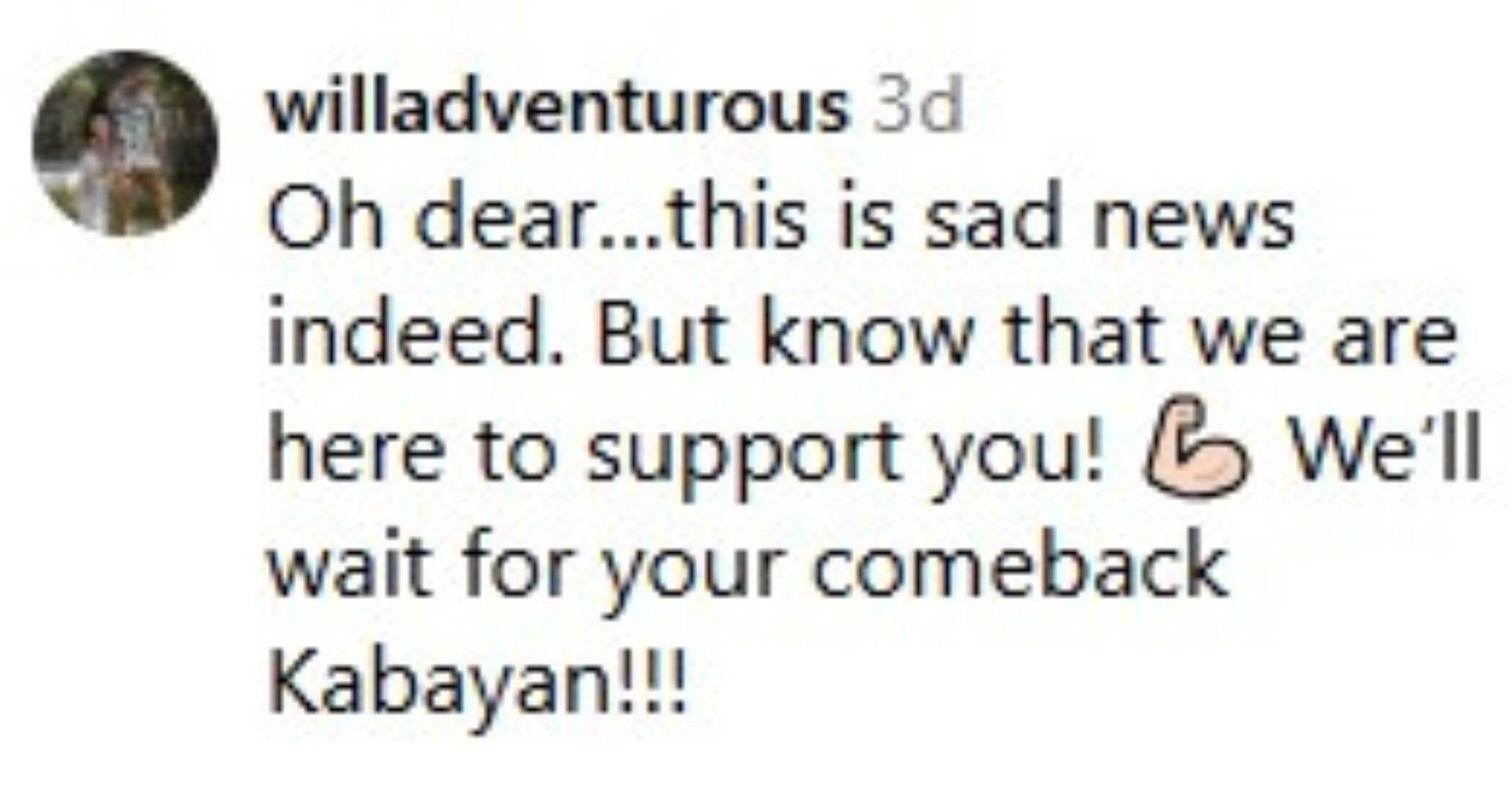 Support for a fellow Filipino