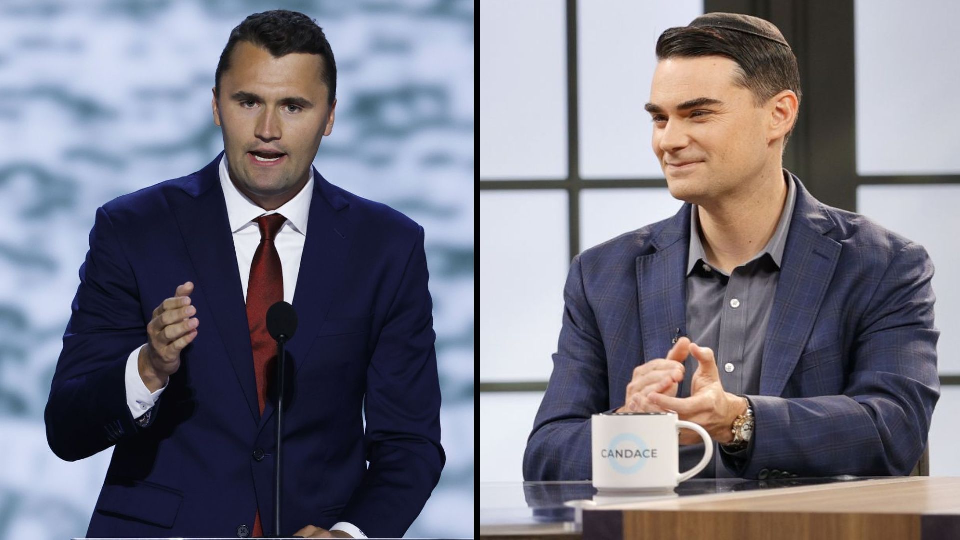 Charlie Kirk and Ben Shapiro (Image via Getty)