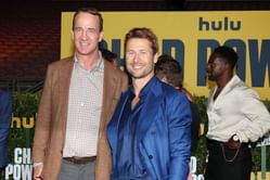 "They're the most brutal quarterback coaches": Glen Powell gets honest on learning QB skills from Peyton and Eli Manning for 'Chad Powers' TV show