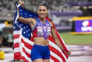 Sydney McLaughlin-Levrone at the World Athletics Championships 2025 in Tokyo, Japan. (Photo via Getty Images)
