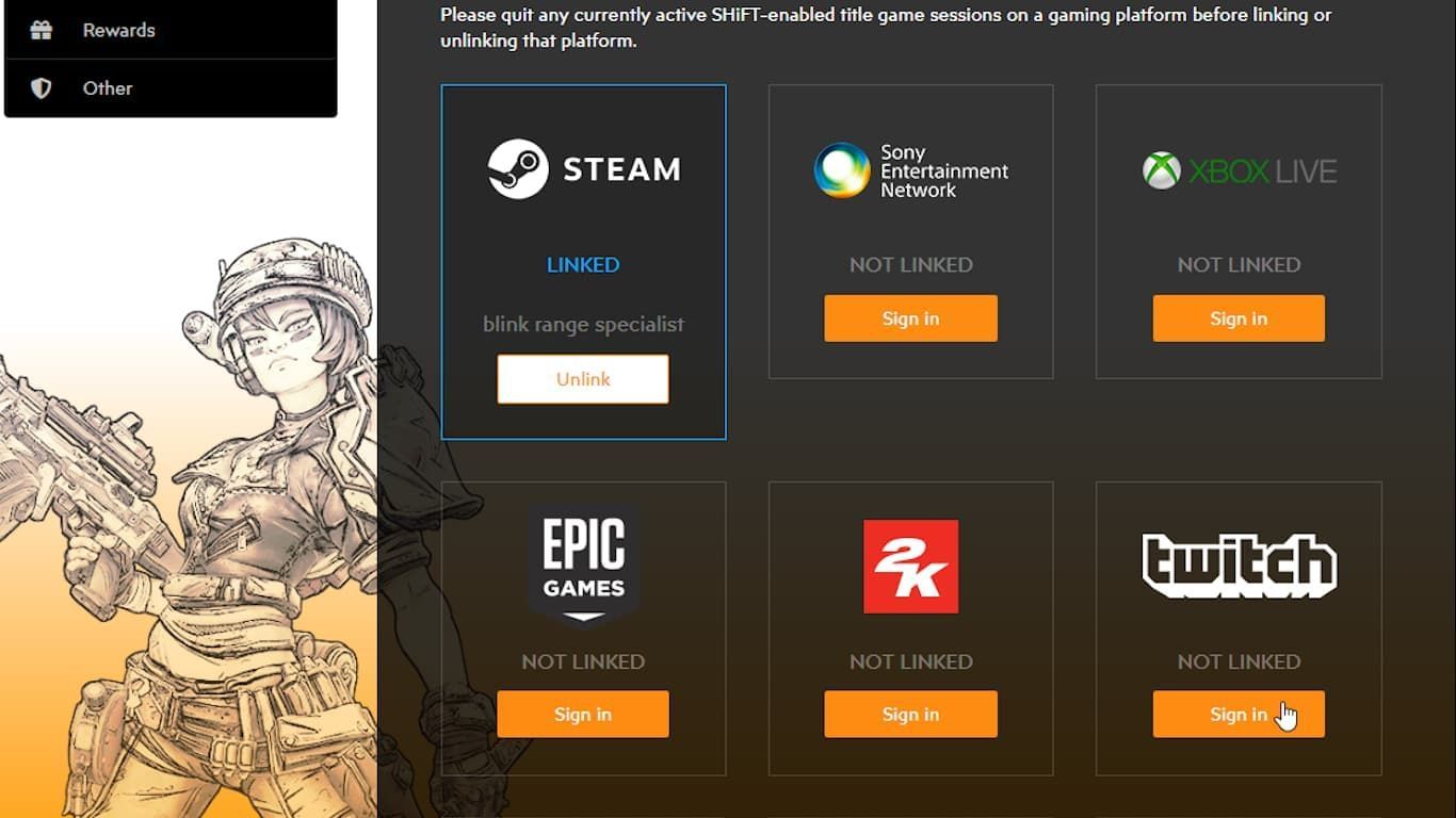 You need to create a Shift account for this (Image via Gearbox)